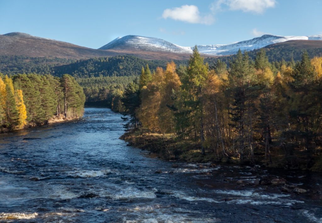 Autumn view off the Dee in autumn